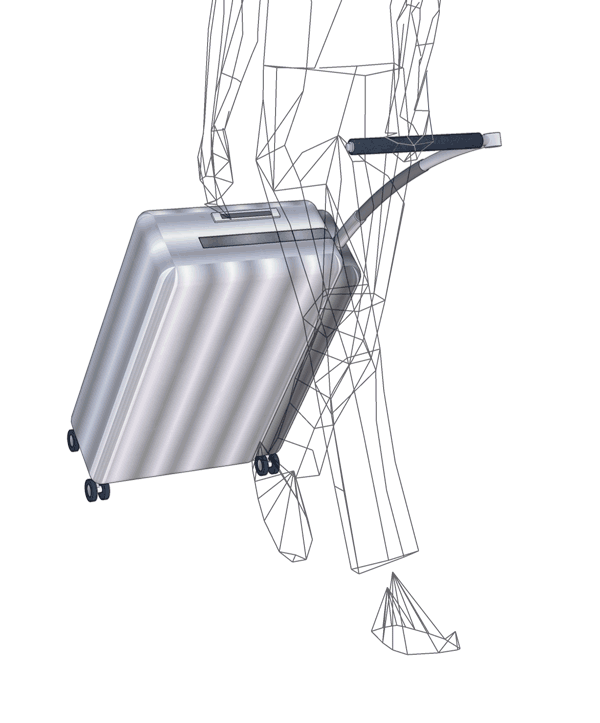 L-trolley 使用方法・歩行運搬イメージ